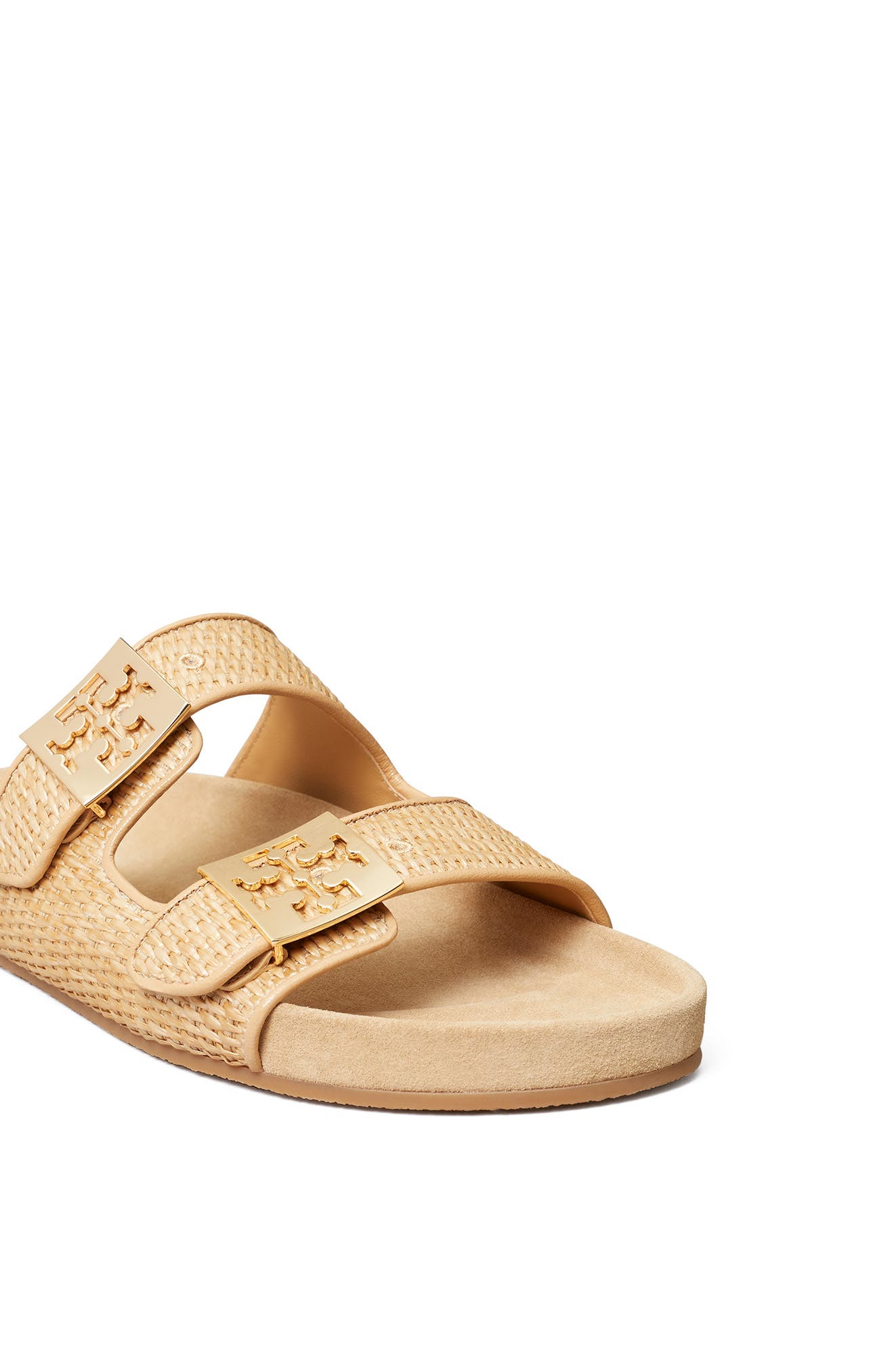 Tory Burch Mellow Slide Sandal, Alternate, color, Light Camel / Light Teak