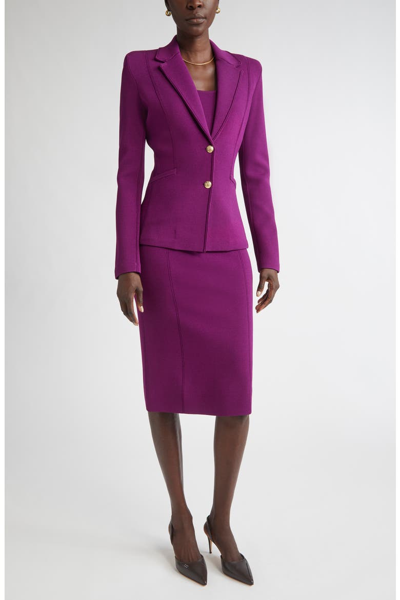 Milano Knit Jacket, Alternate, color, BOYSENBERRY