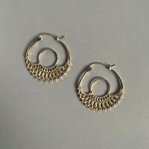 Astor & Orion Iris Hoops In Gold