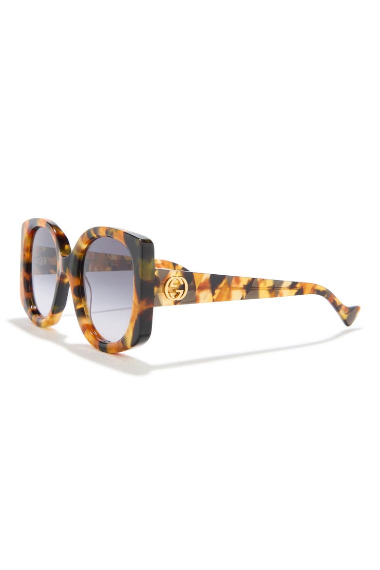 53mm Oversize Sunglasses, Alternate, color, HAVANA HAVANA BLUE