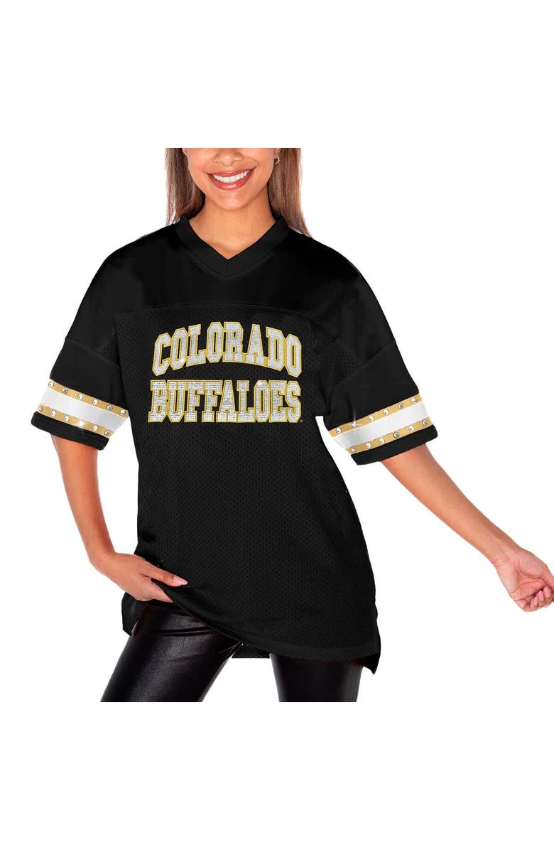GAMEDAY COUTURE Women's Gameday Couture Black Colorado Buffaloes Until Kickoff Rhinestone Fashion T-Shirt, Alternate, color, 