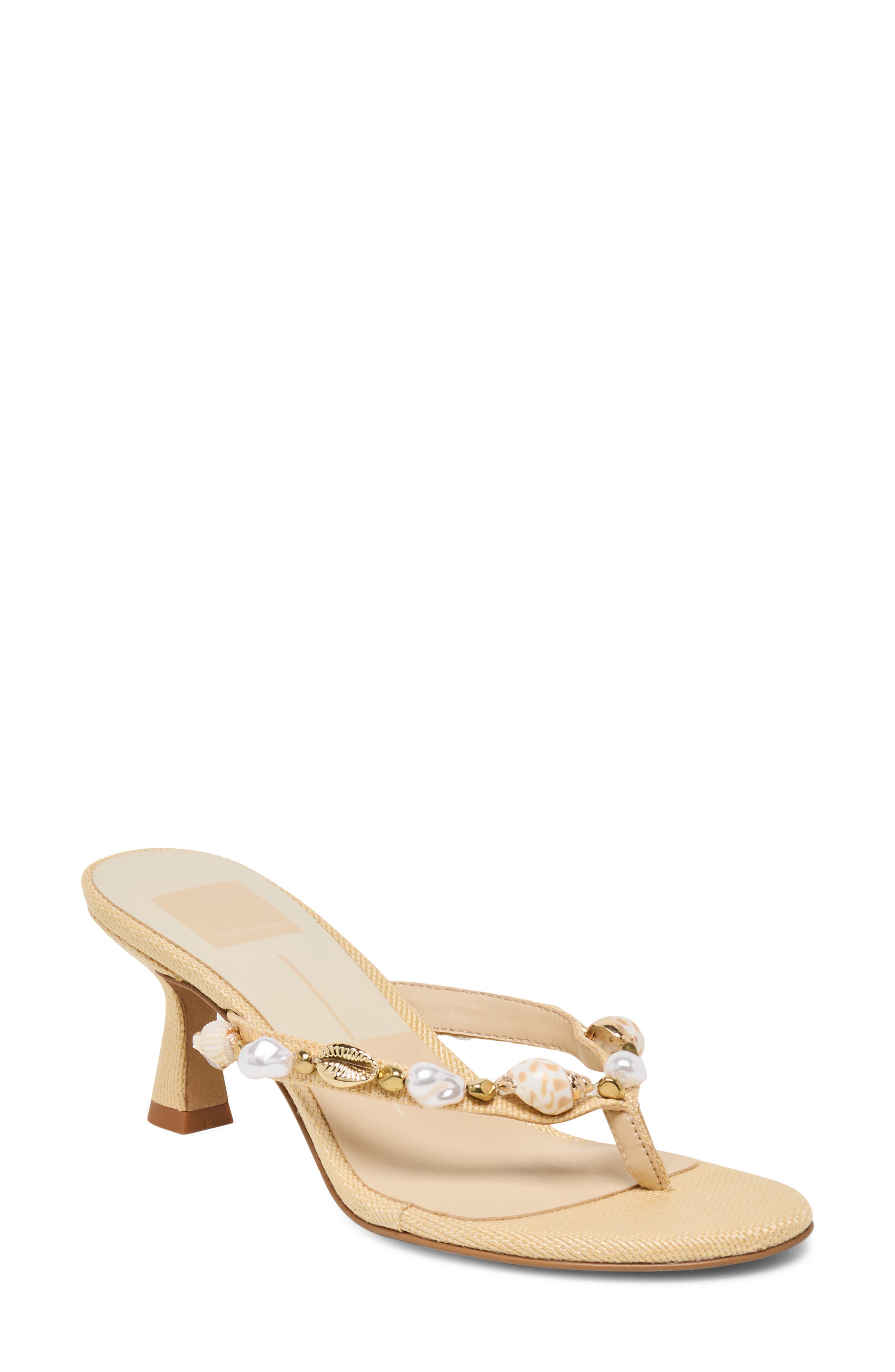 Dolce Vita Daksie Flip Flop, Main, color, Light Natural Raffia