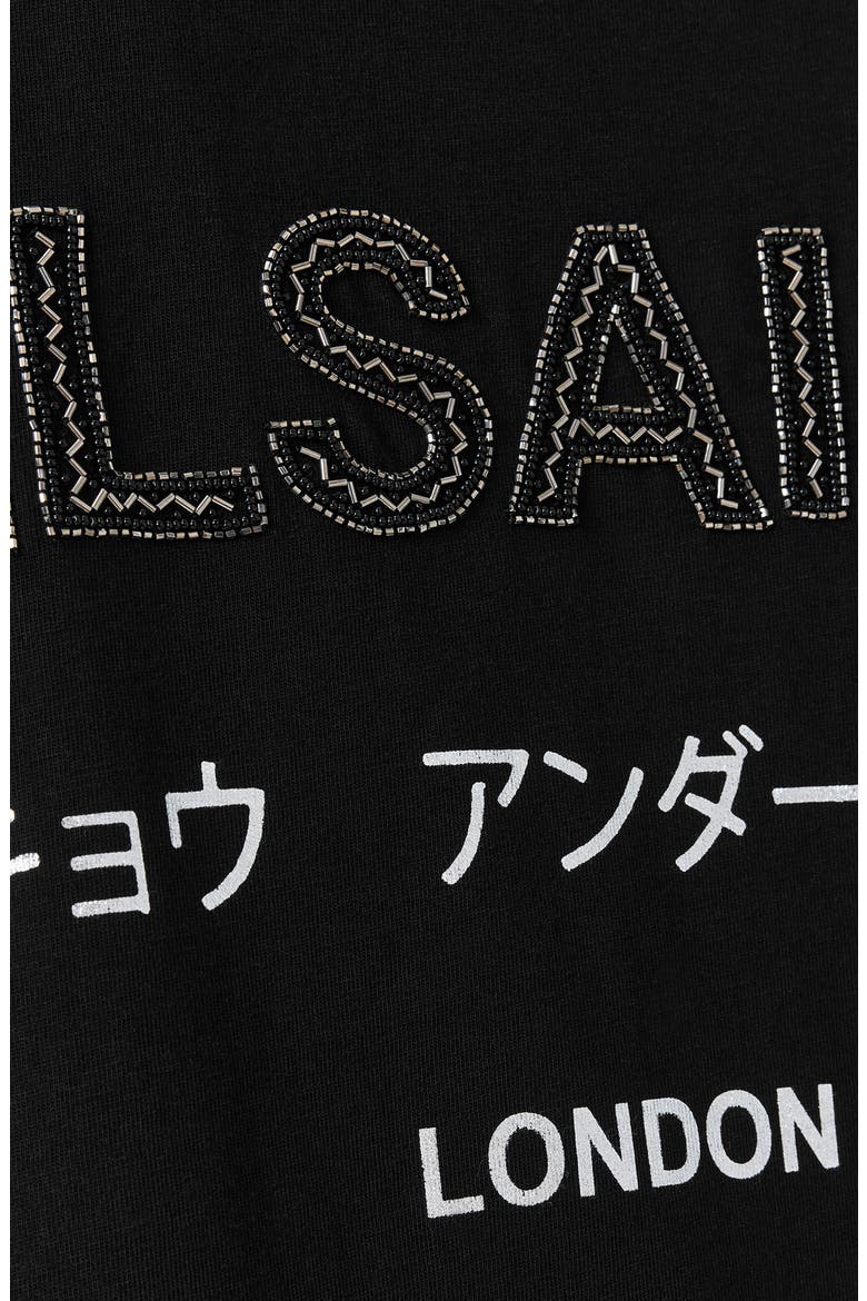 Under Amelie Oversize Cotton Graphic T-Shirt, Alternate, color, BLACK