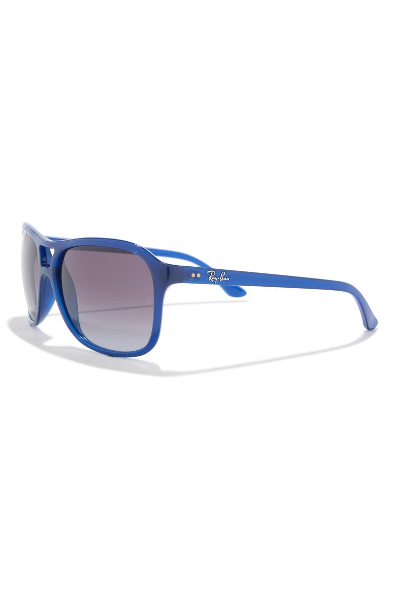 60mm Pilot Sunglasses, Alternate, color, OPAL BLUE