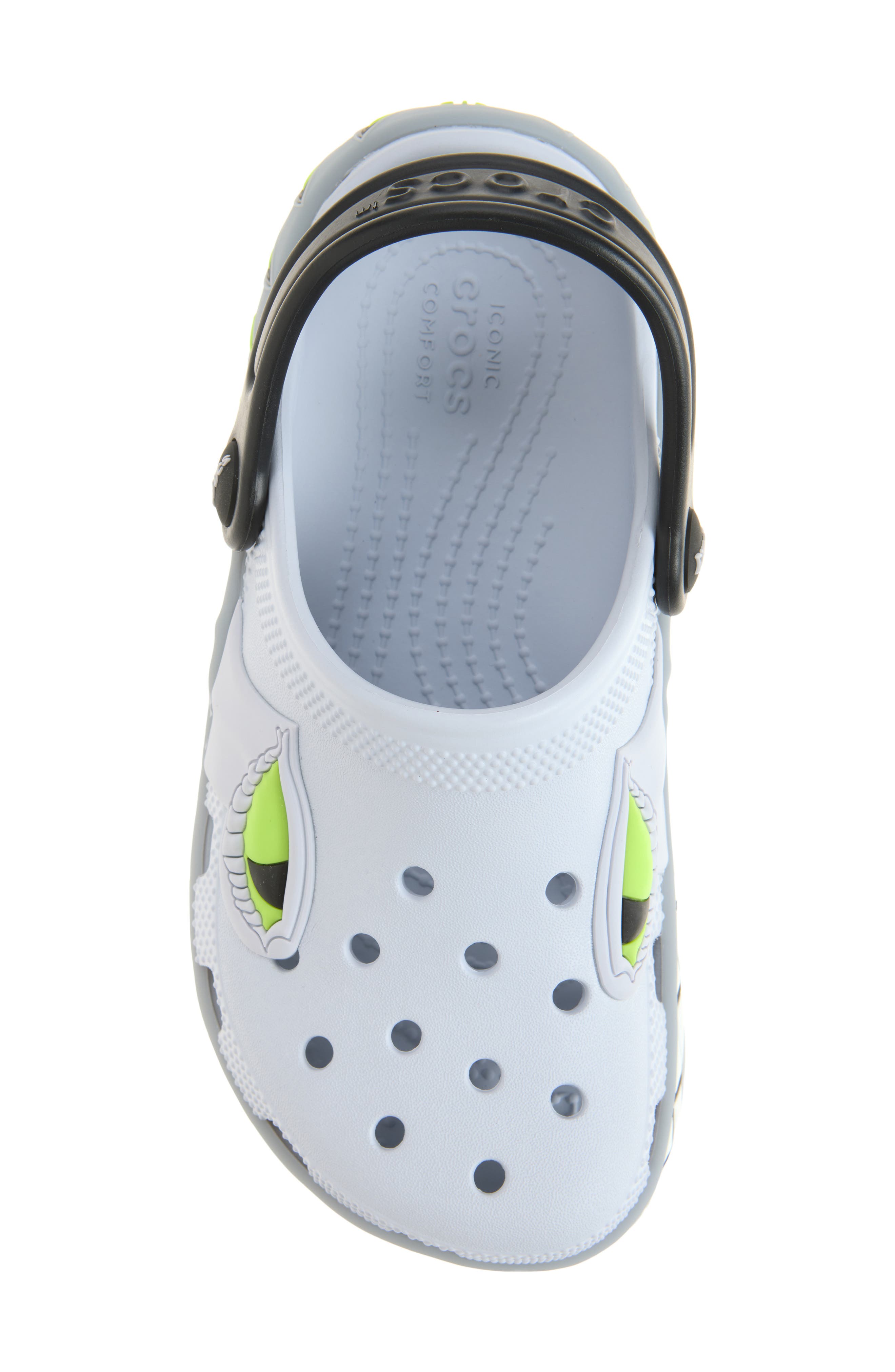 Kids' Classic Creature Lights Clog, Alternate, color, STEEL