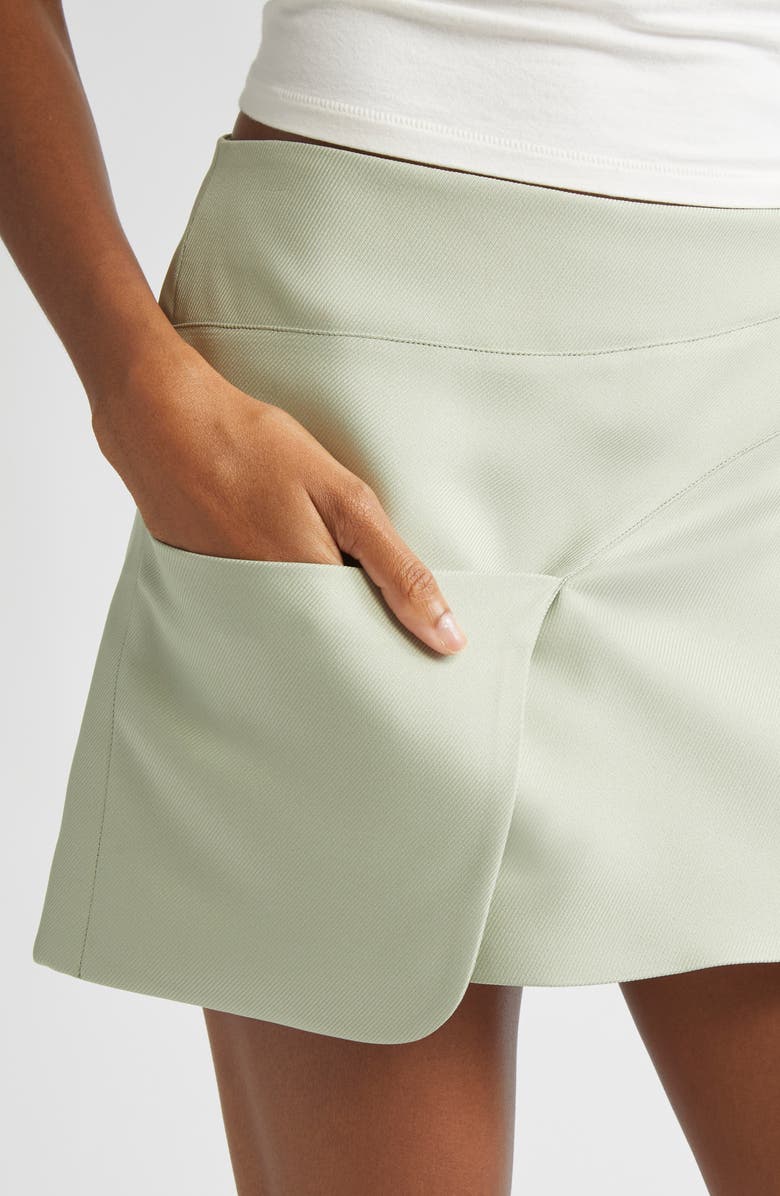 Sandy Liang Sabine Miniskirt, Alternate, color, Sage