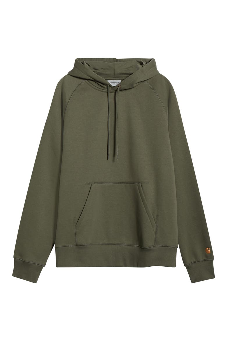 Chase Fleece Hoodie, Alternate, color, LEAF / GOLD