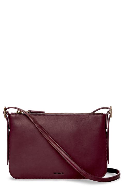 Small Bixby Accordion Leather Crossbody Bag