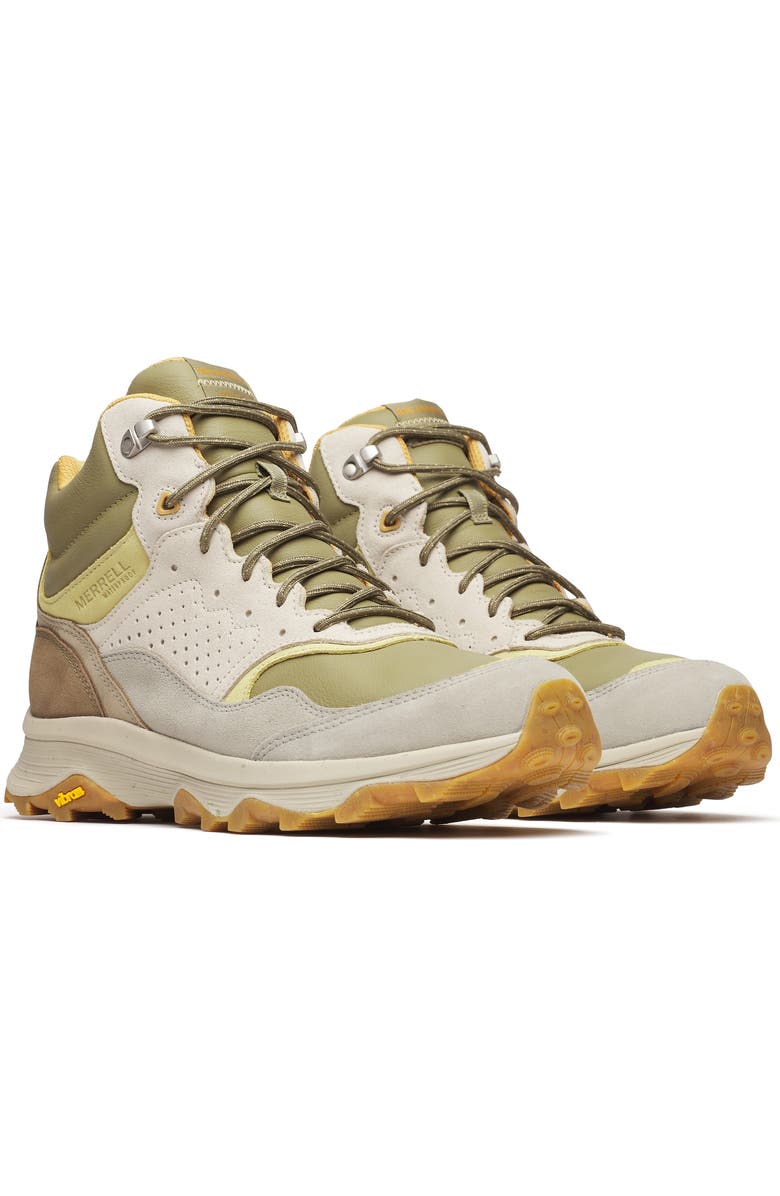 Merrell Speed Solo Mid Waterproof Hiking Boot, Main, color, Olivine