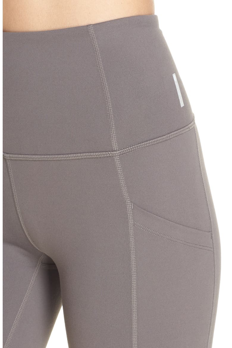 Live In High Waist Pocket Bike Shorts, Alternate, color, GREY KITTEN