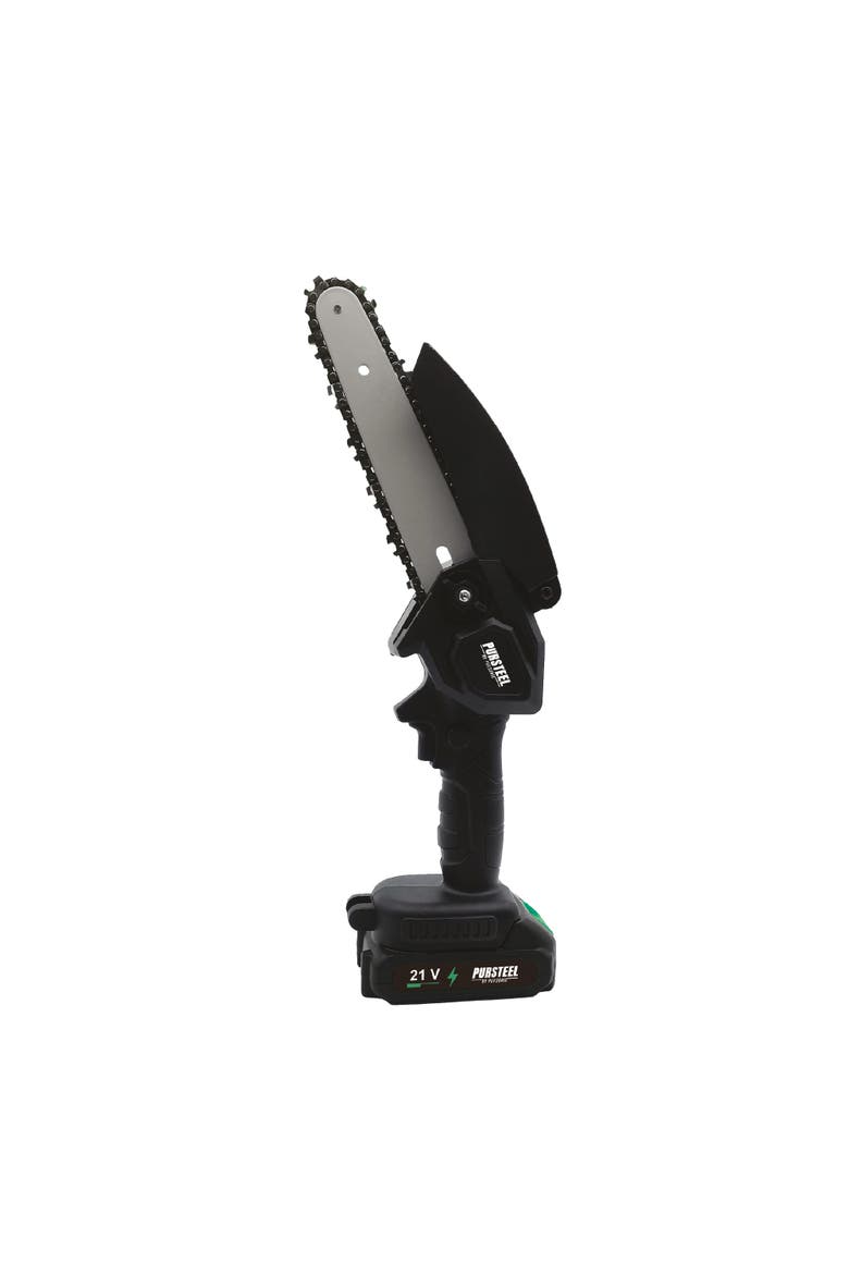 6-Inch Cordless Mini Chainsaw, Main, color, Black