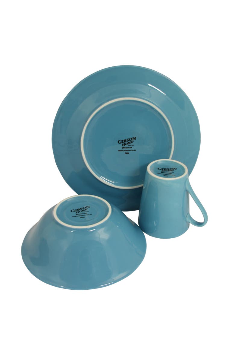 Carlton 12 Piece Dinnerware Set in Blue, Alternate, color, Blue