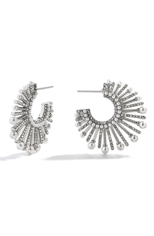Baublebar Jordan Sunburst Hoop Earrings In Metallic
