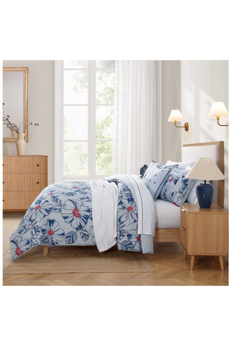 Paradise Cover Comforter & Pillow Shams Set, Alternate, color, DREAM BLUE