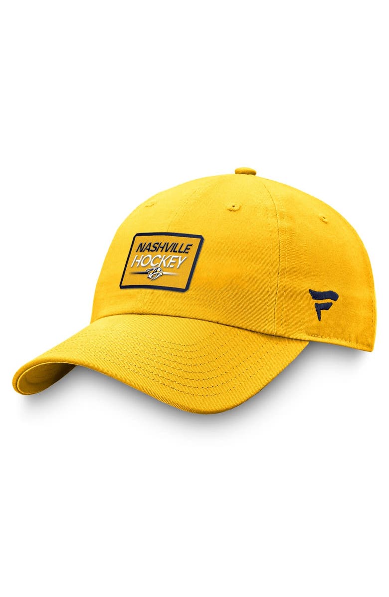FANATICS Men's Fanatics Branded Gold Nashville Predators Authentic Pro Prime Adjustable Hat, Main, color, Gold