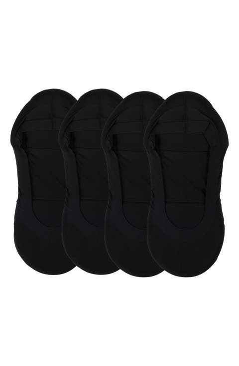 Assorted 4-Pack Cushioned Liner Socks