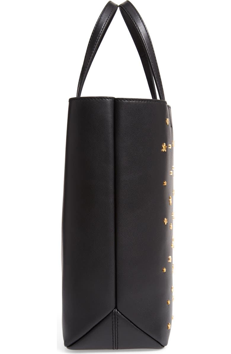 Tory Burch Small Star Studded Leather Tote, Alternate, color,