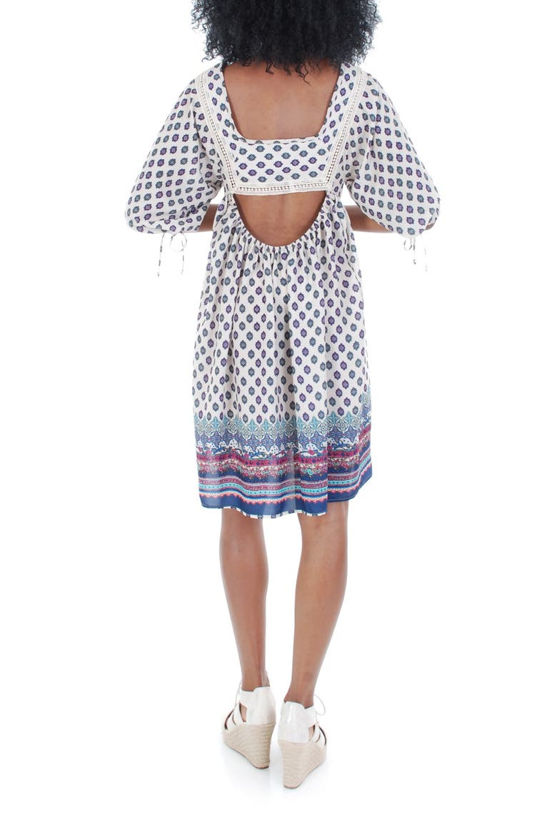 'Willow' Print Maternity Babydoll Dress, Alternate, color, ESMERELDA