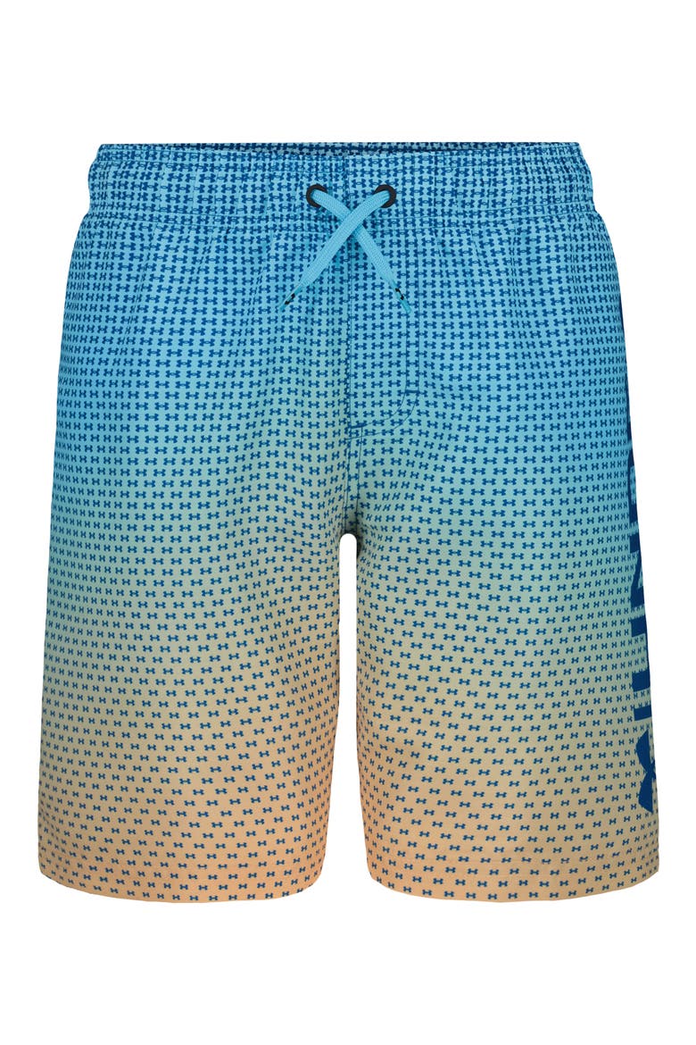 Kids' UA Gradient Logo Water Resistant Volley Swim Trunks, Main, color, VARSITY BLUE