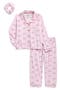 Kids' Velour Two-Piece Pajamas & Scrunchie Set