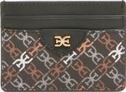 Sam Edelman Harper Monogram Faux Leather Card Case