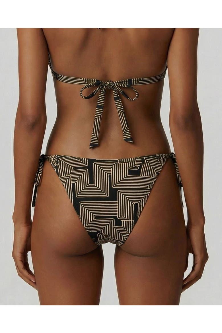 Inter Twine Womens Bikini Bottom, Alternate, color, Inter Twine Black