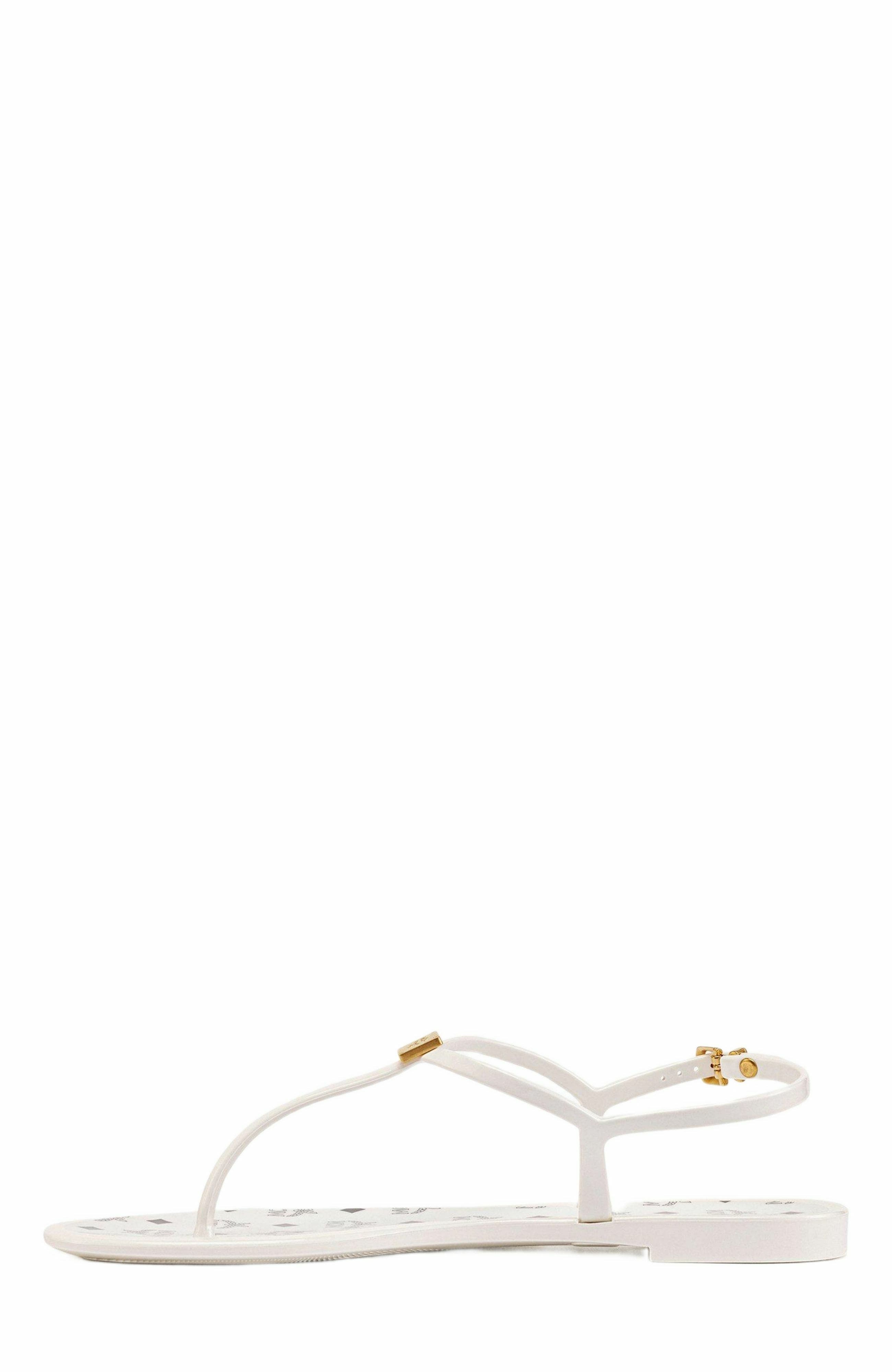 MCM Monogram Jelly Sandals, Alternate, color, 