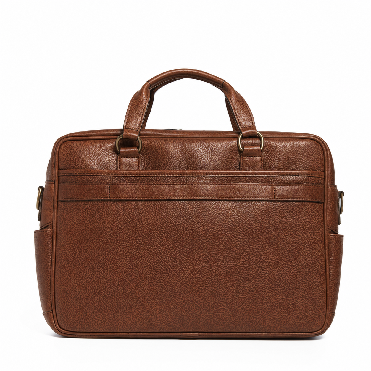 Barton Leather Briefcase, Alternate, color, Chocolate
