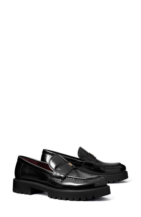 Female black loafers shops