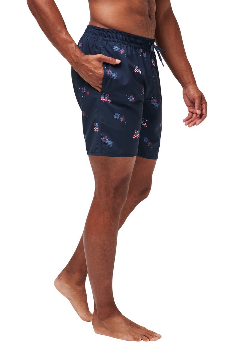 TravisMathew Poolside Patriot Swim Trunks, Alternate, color,