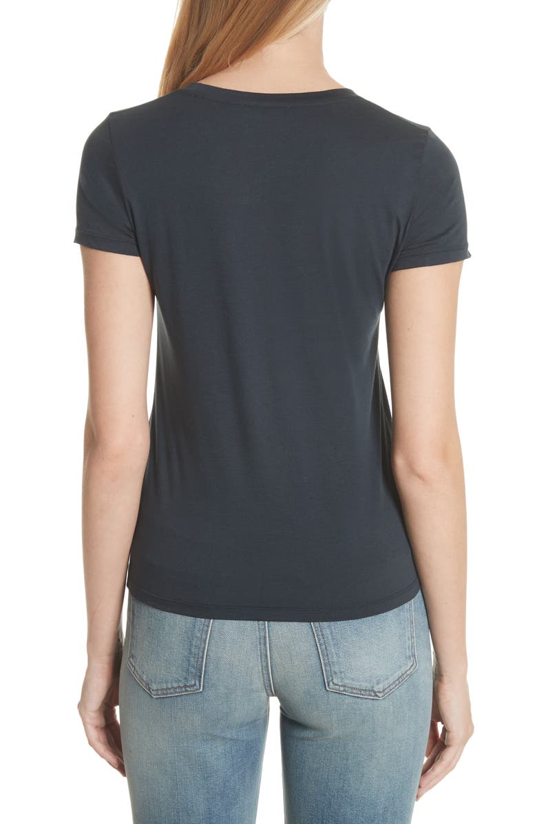 Vince Essential Crewneck Top, Alternate, color, Coastal