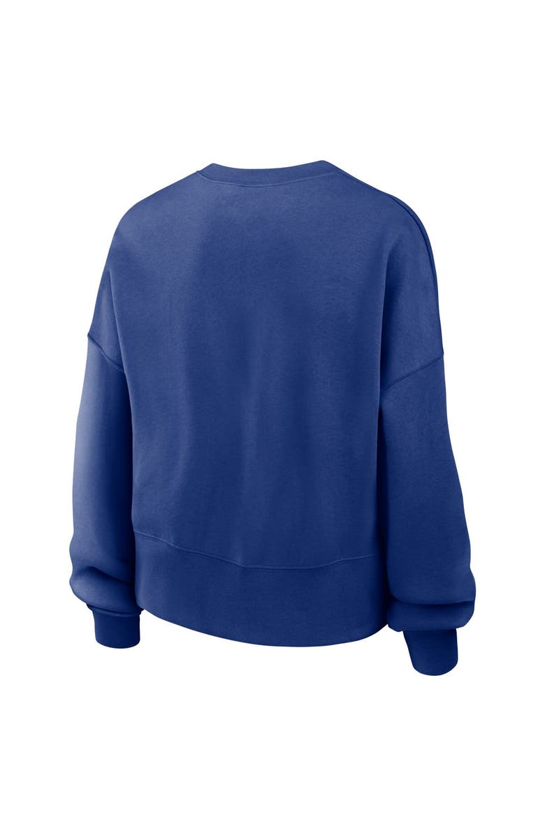 Nike Women's Nike Royal Chicago Cubs Oversized Long Sleeve Cropped Sweatshirt, Alternate, color, 