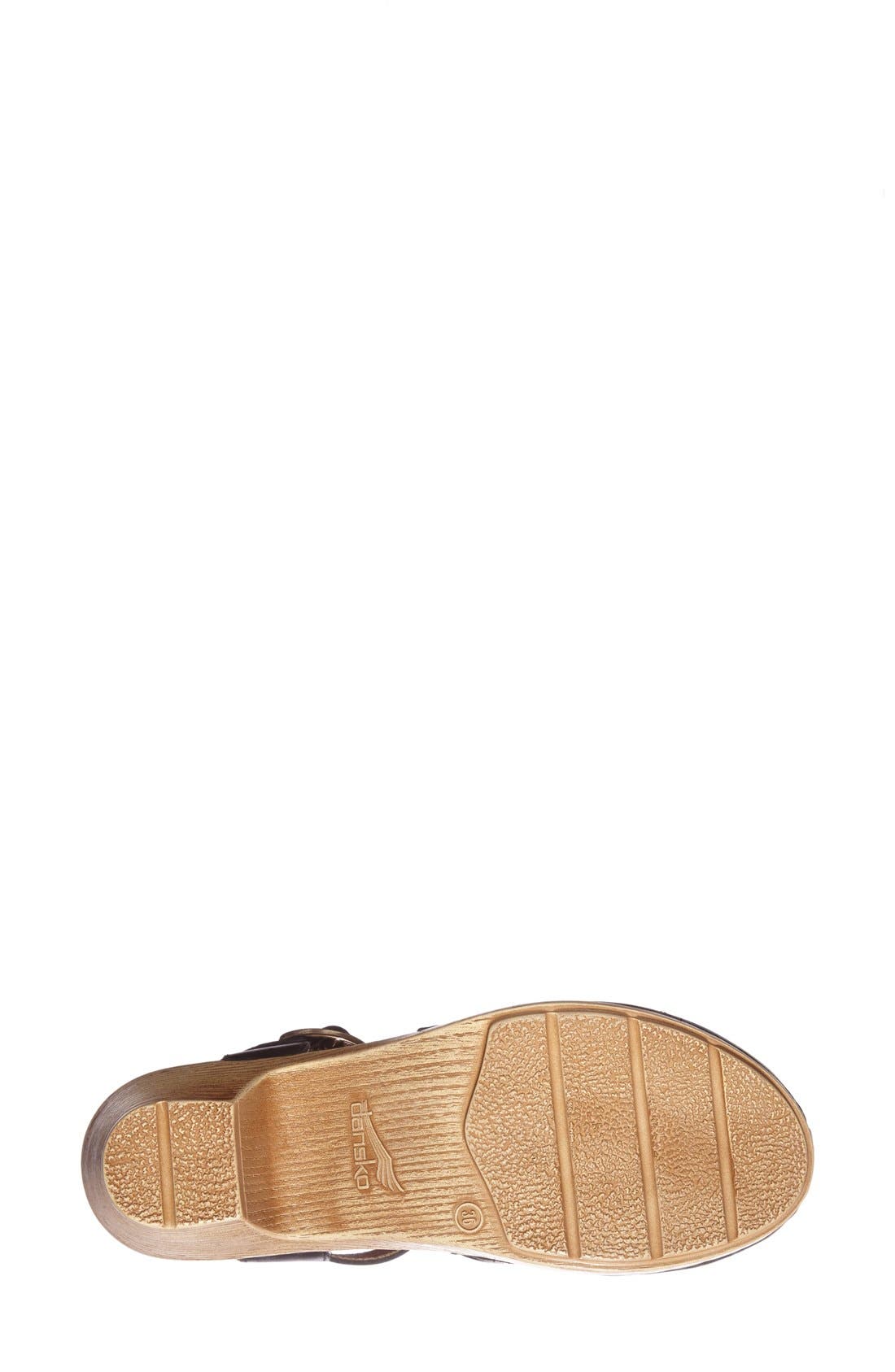 Dansko 'Maisie' Ankle Strap Leather Pump, Alternate, color, 