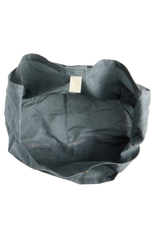 Sc103 Cocoon Sac Waxed Cotton Shoulder Bag In White