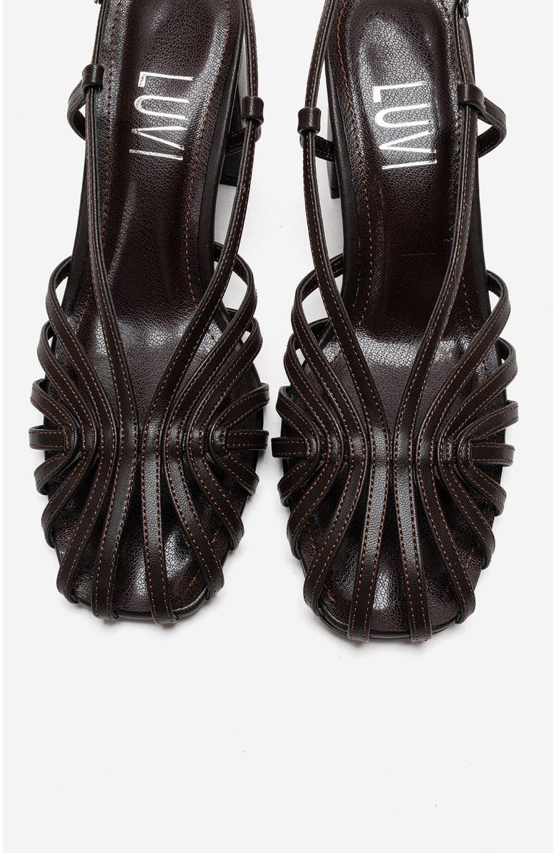 Prologue Shoes Wilda Block Heel Sandal, Alternate, color, Brown