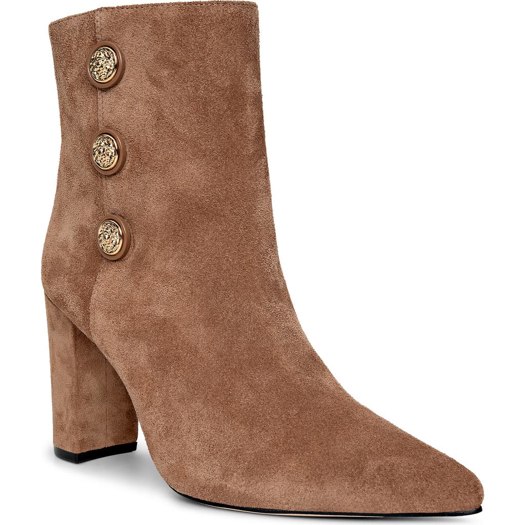 L'agence Theodora Ii Pointed Toe Bootie In Nude