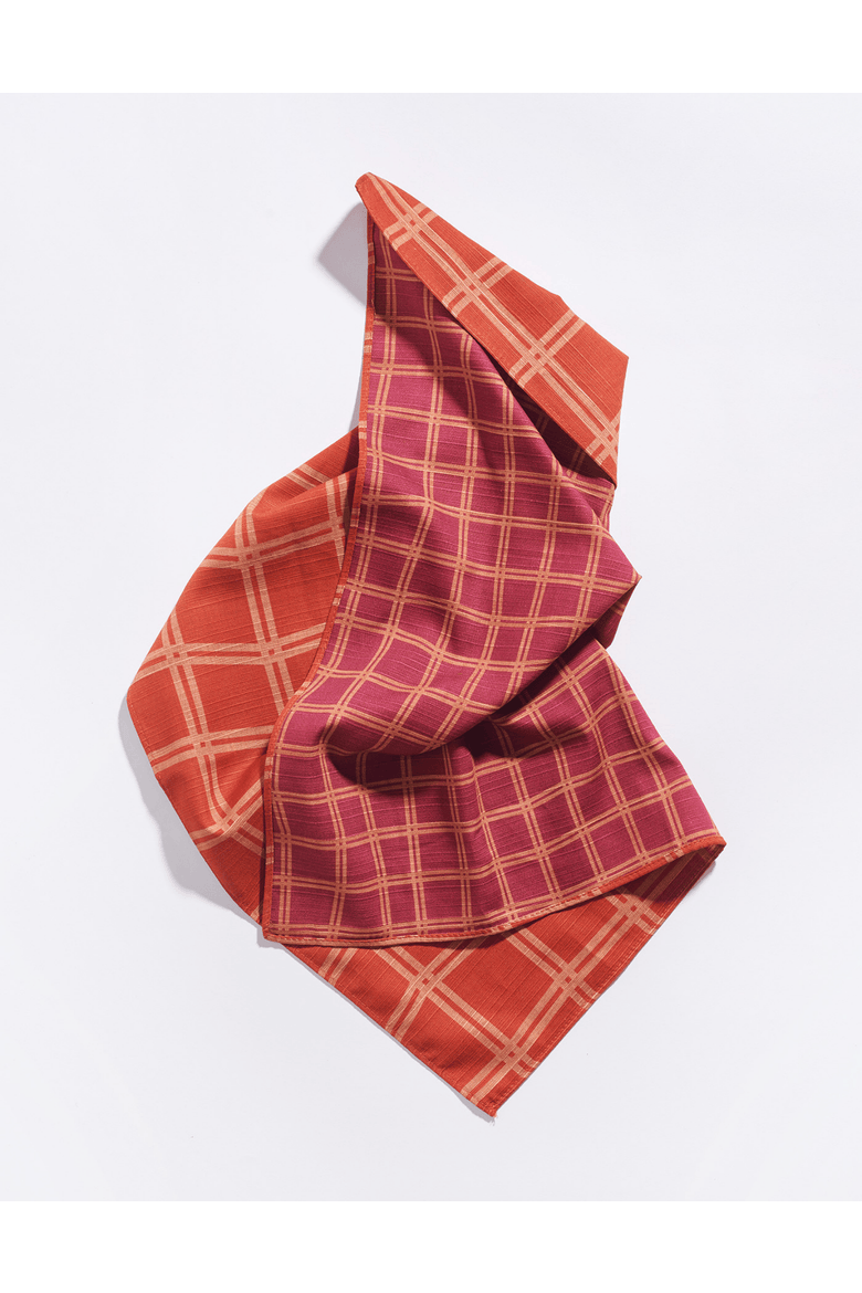 Grid Dinner Napkins - High Season Set of 4, Alternate, color, VINO