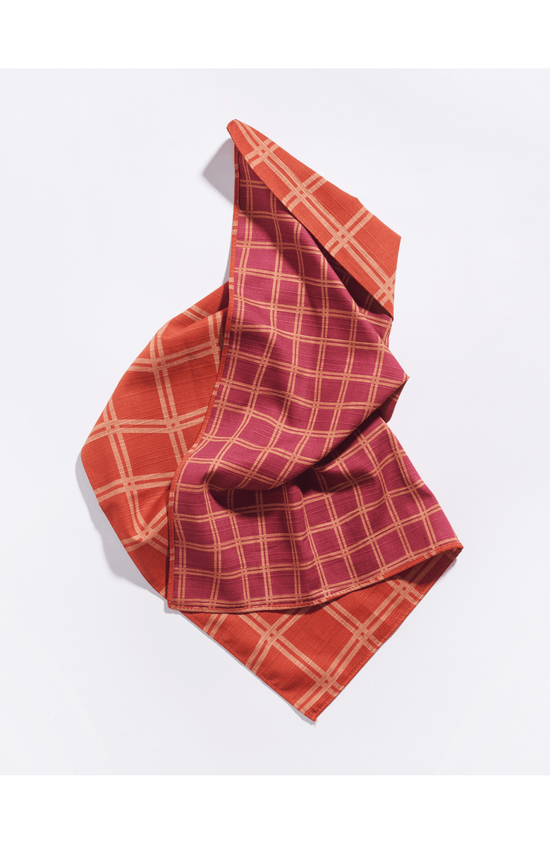 Tortuga Forma Grid Dinner Napkins - High Season Set of 4, Alternate, color, Vino