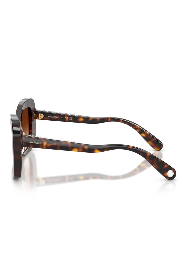 51mm Butterfly Sunglasses, Alternate, color, HAVANA / GRADIENT BROWN