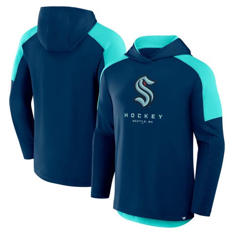 Men
s Fanatics Deep Sea Blue Seattle Kraken Meta Game Transitional Pullover Hoodie