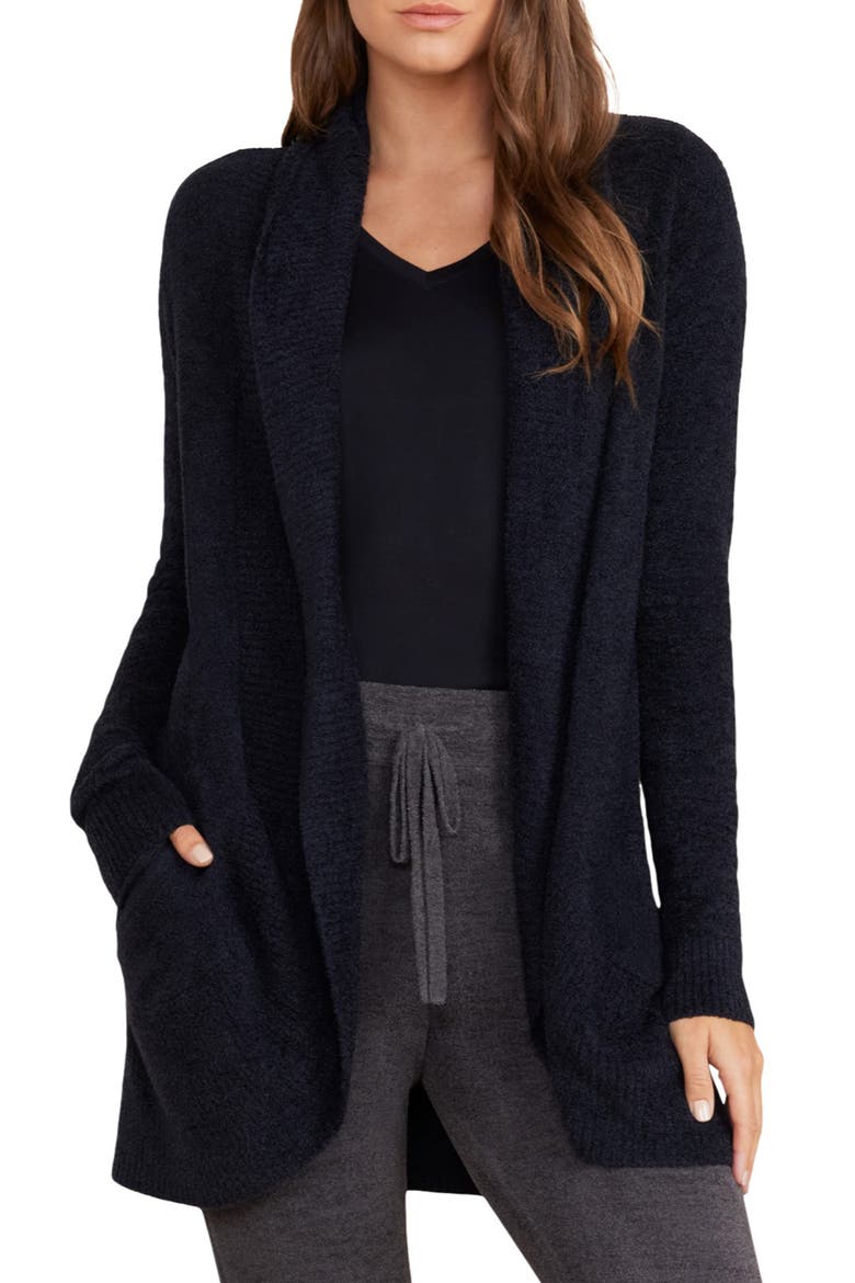 CozyChic® Lite® Circle Cardigan, Main, color, BLACK