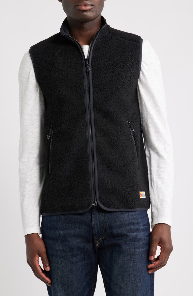 Fjällräven Vardag High Pile Fleece Vest, Alternate, color, Black