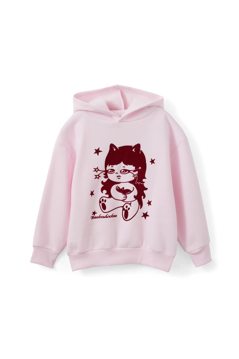 Kid's License Sammy Oversized Hoodie, Main, color, Tea Party Pink Beabadoobee