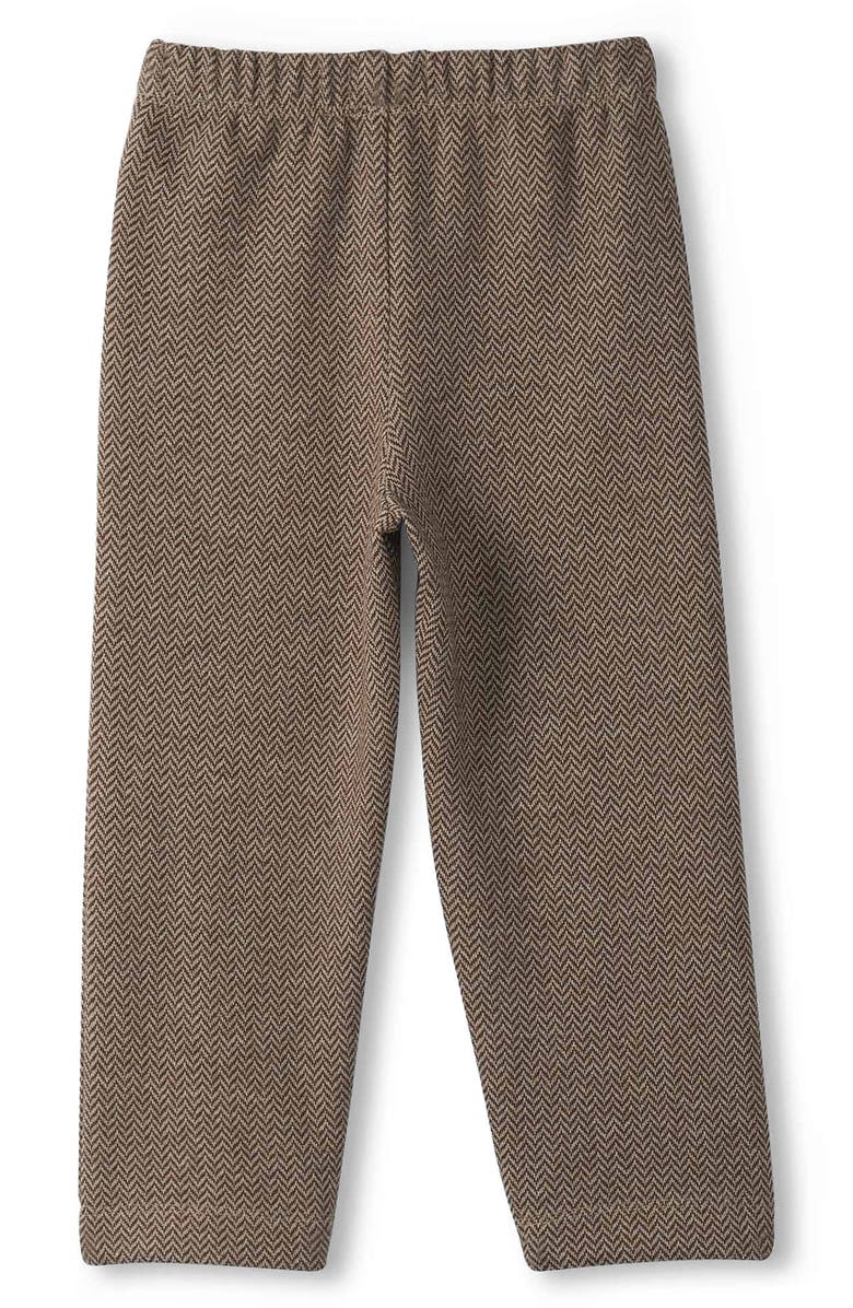 Hatley Brown Sugar Herringbone Pants, Alternate, color, Brown