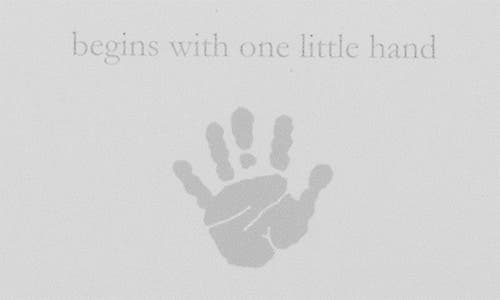 Child To Cherish Handprint Kit In Gray