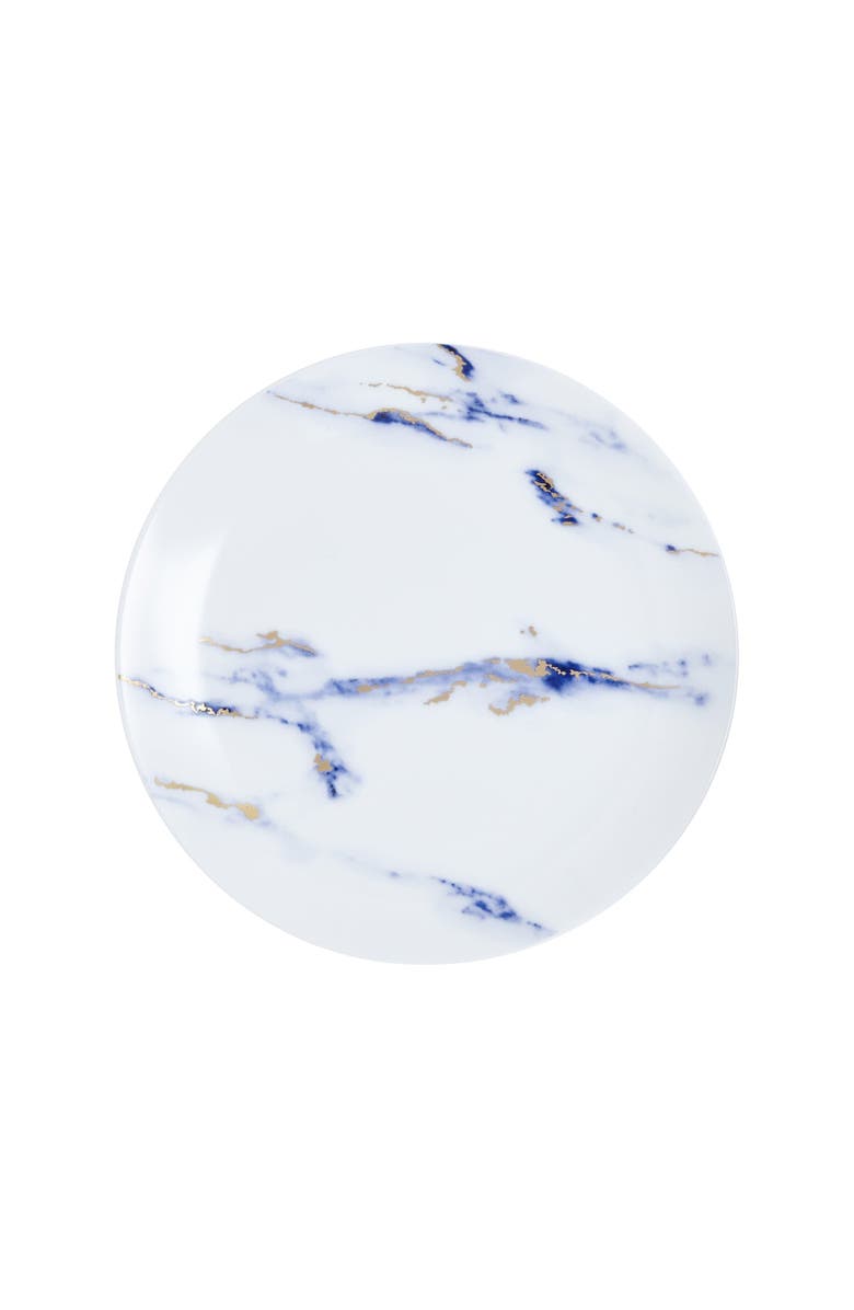 Prouna Marble Azure Salad / Dessert Plate, Main, color, White