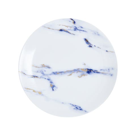 Marble Azure Salad / Dessert Plate
