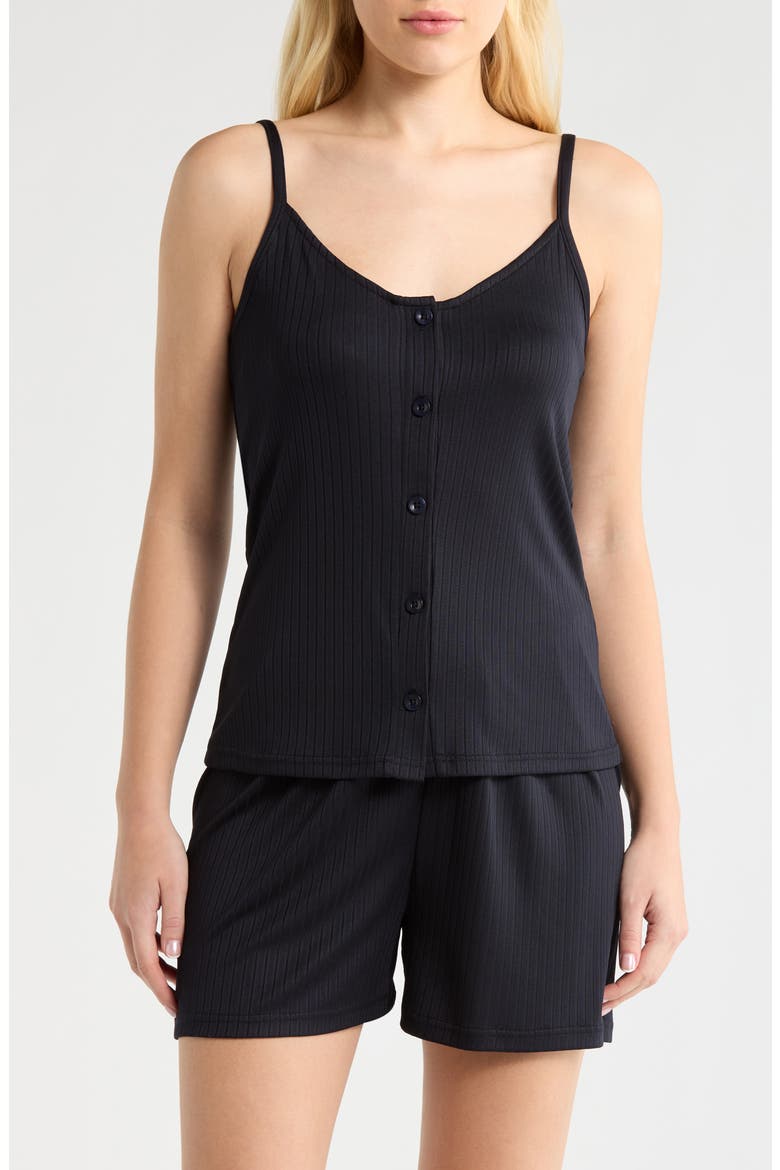Rib Camisole & Shorts Sleep Set, Main, color, UTILITY BLUE