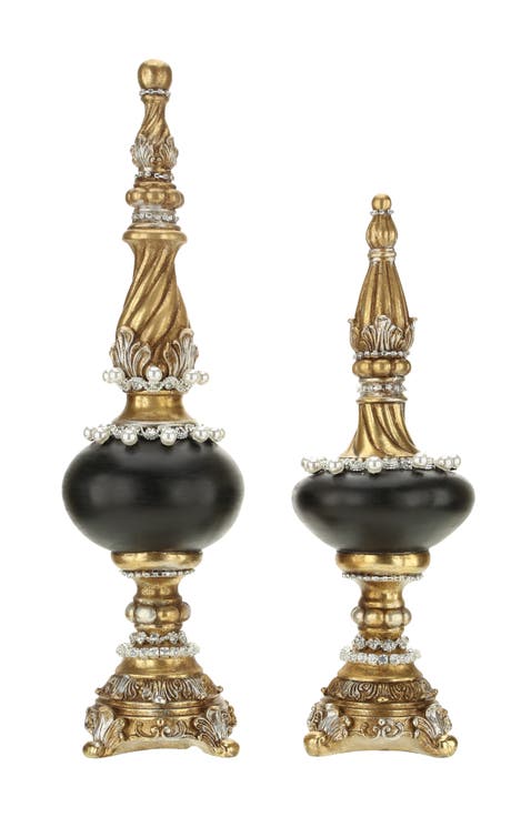 Jeweled Decorative Finial, Assortment of 2