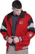 Pro Player Men's Pro Player Red/Black Cincinnati Reds Legacy Lightweight Full-Zip Hooded Jacket